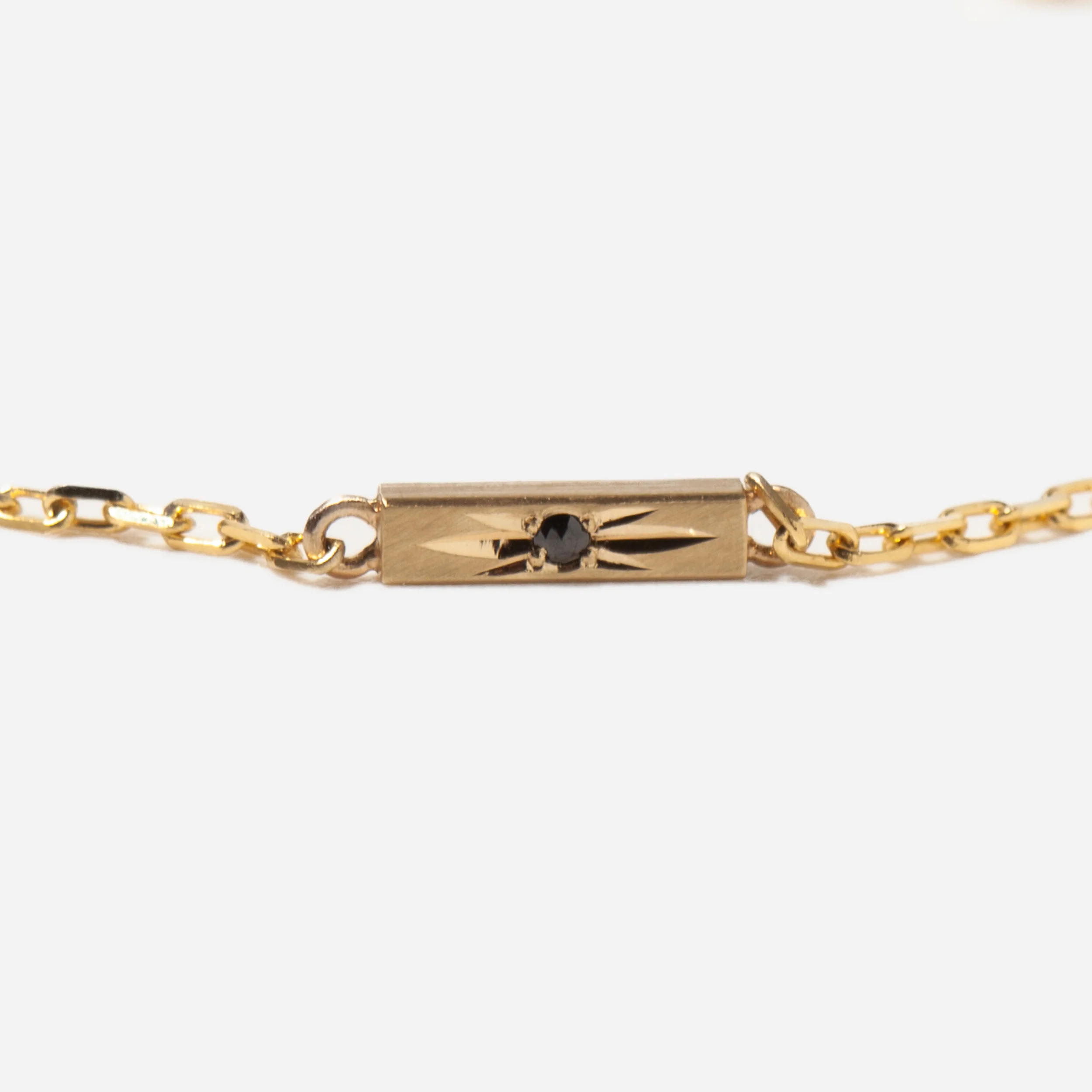 Mini Black and White Bar Bracelet - Image 2