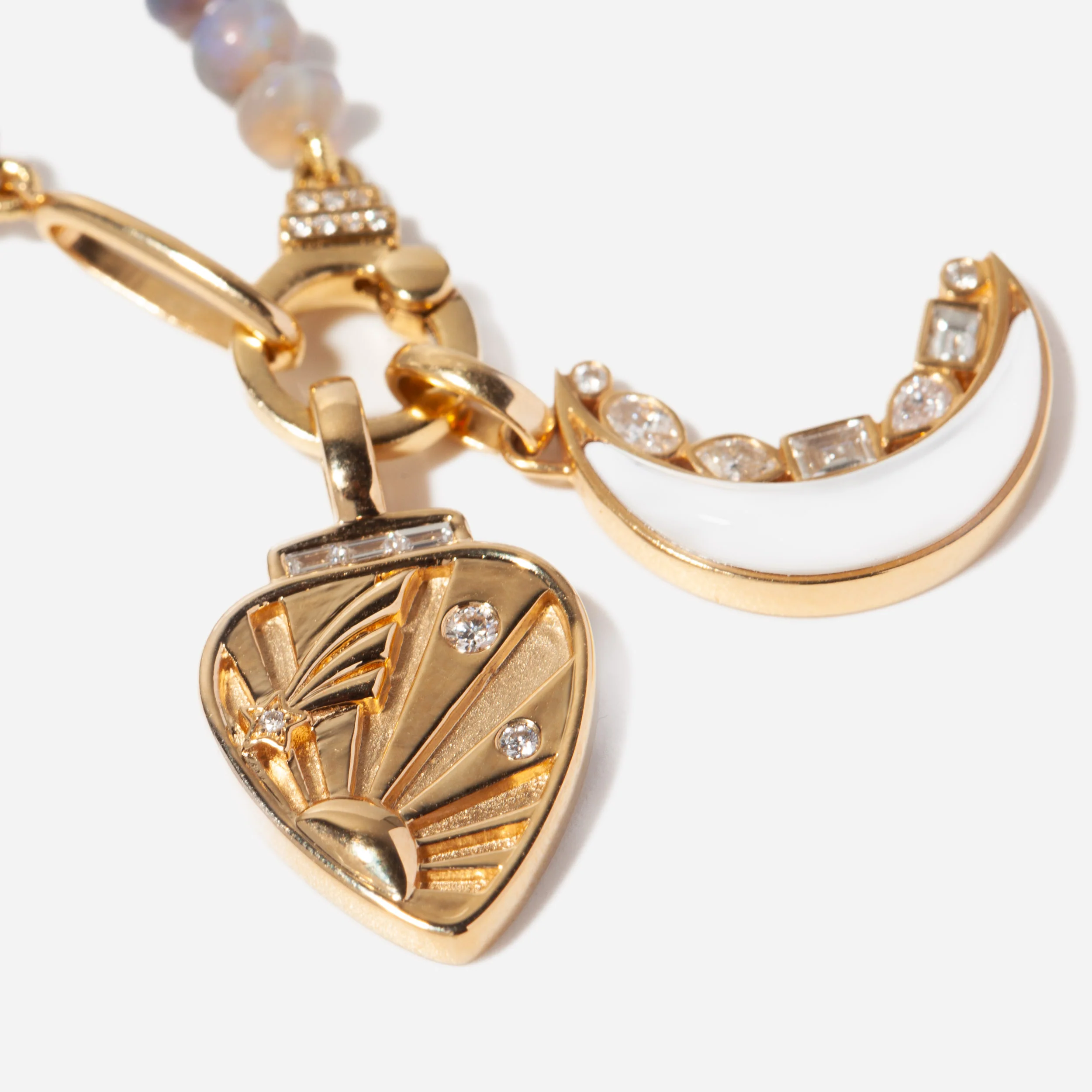 Mini Gold Guitar Pick Pendant - Image 3
