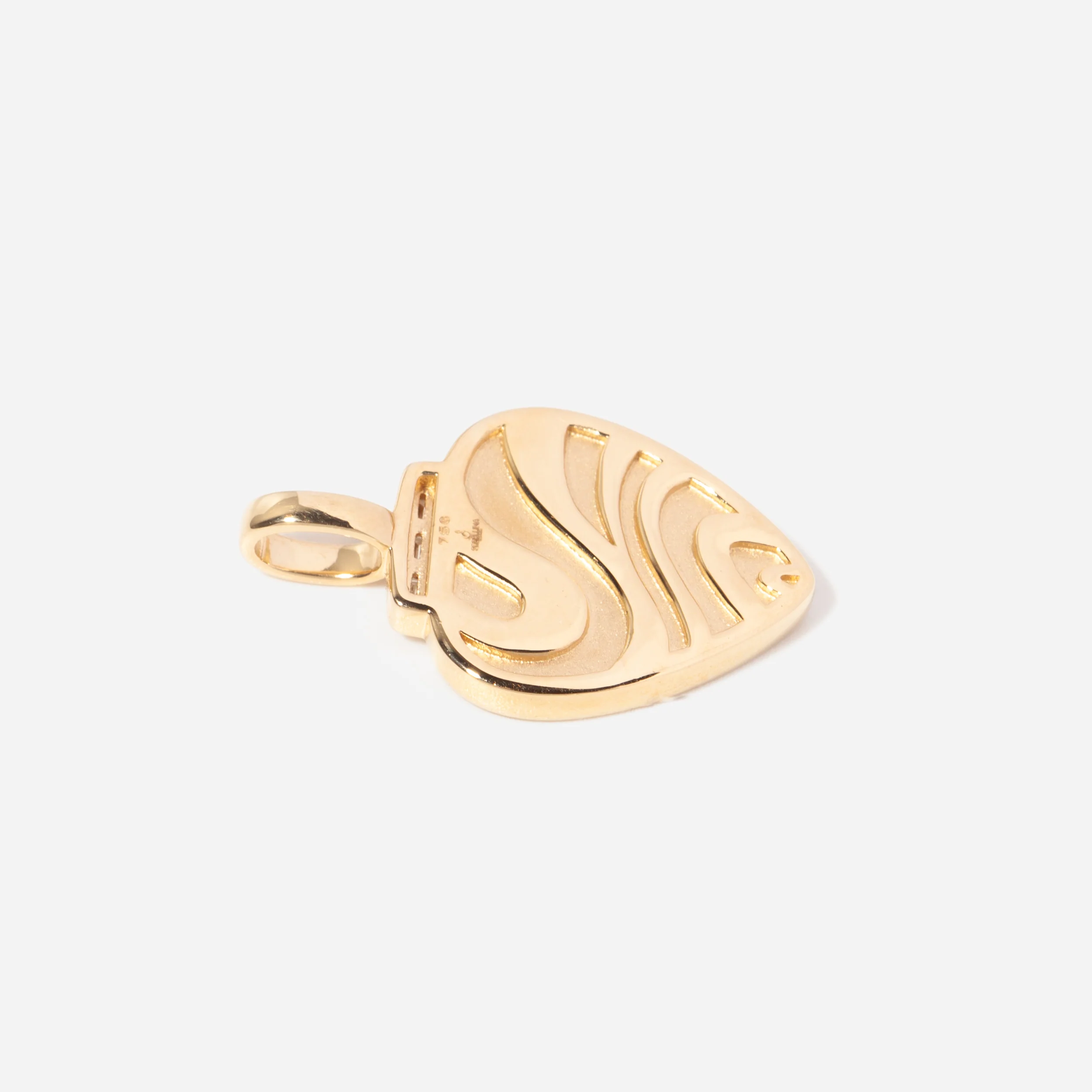 Mini Gold Guitar Pick Pendant - Image 5