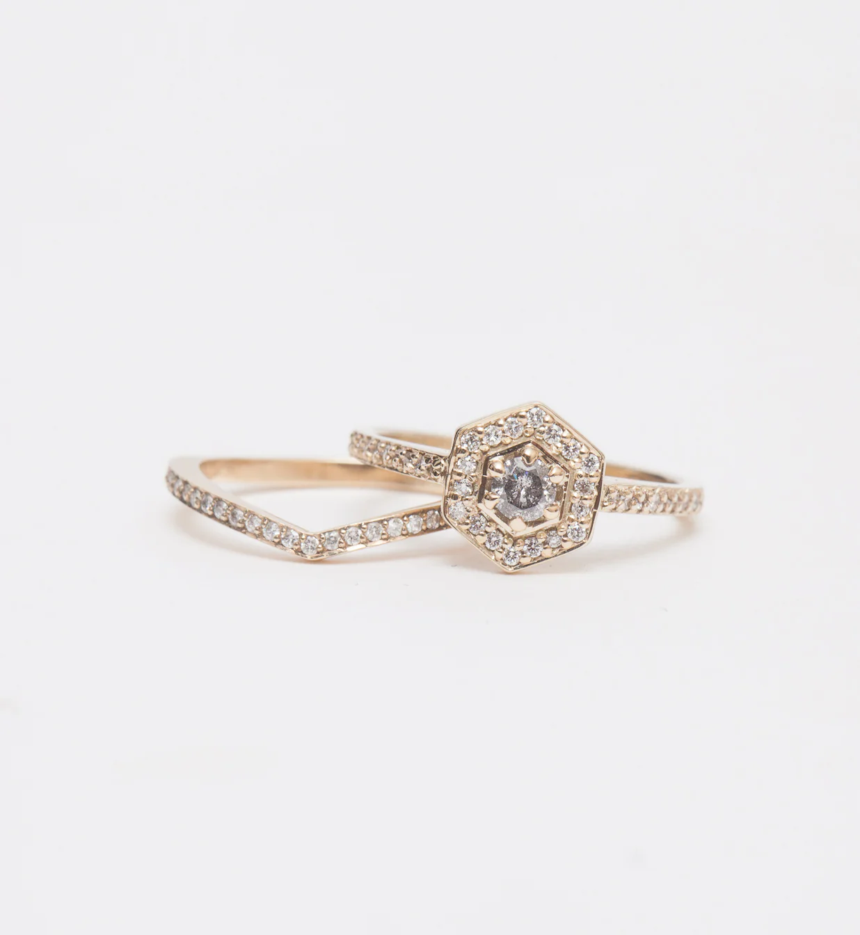 Mini Hex Engagement Ring - Image 5