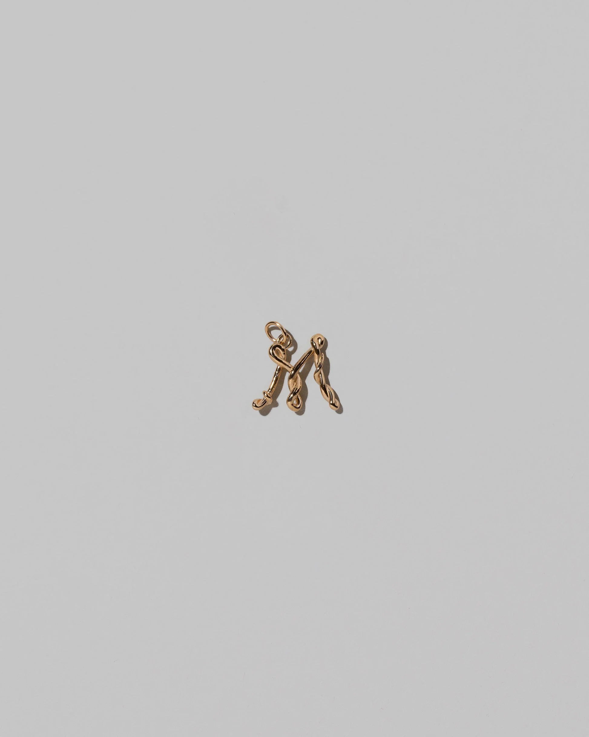 Mini Solid Gold Letter Charm - Image 15