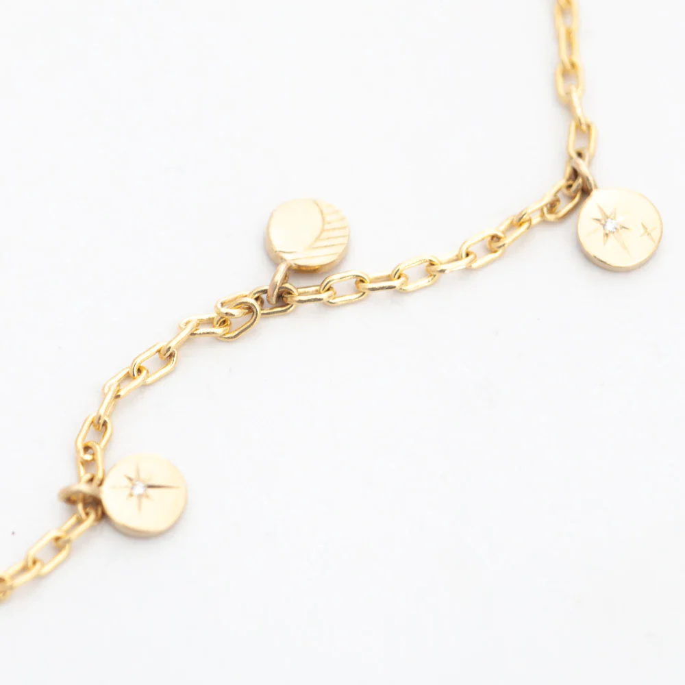 Moonphase Multi Diamond Bracelet - Image 3