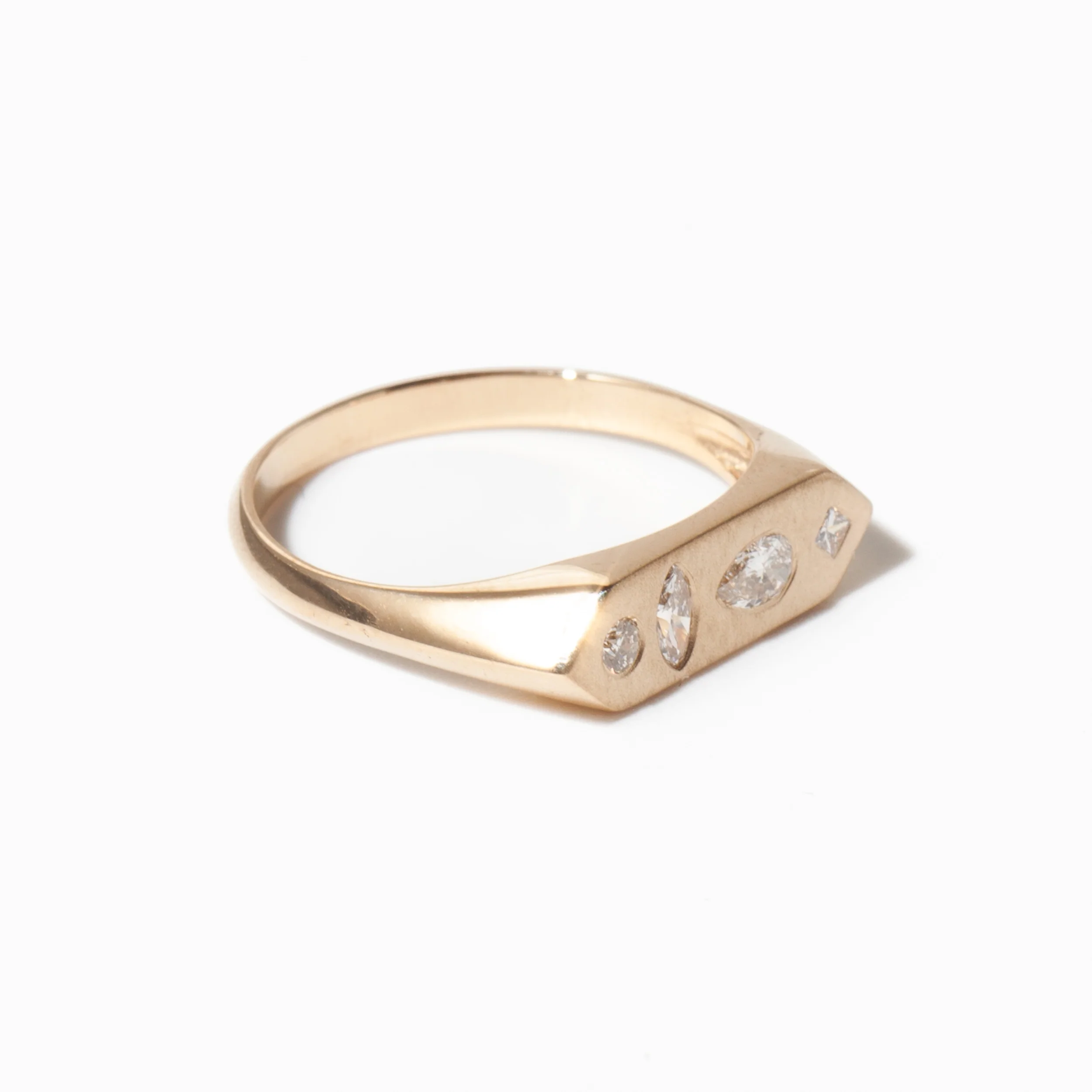 Mosaic Bar Signet Ring - Image 3