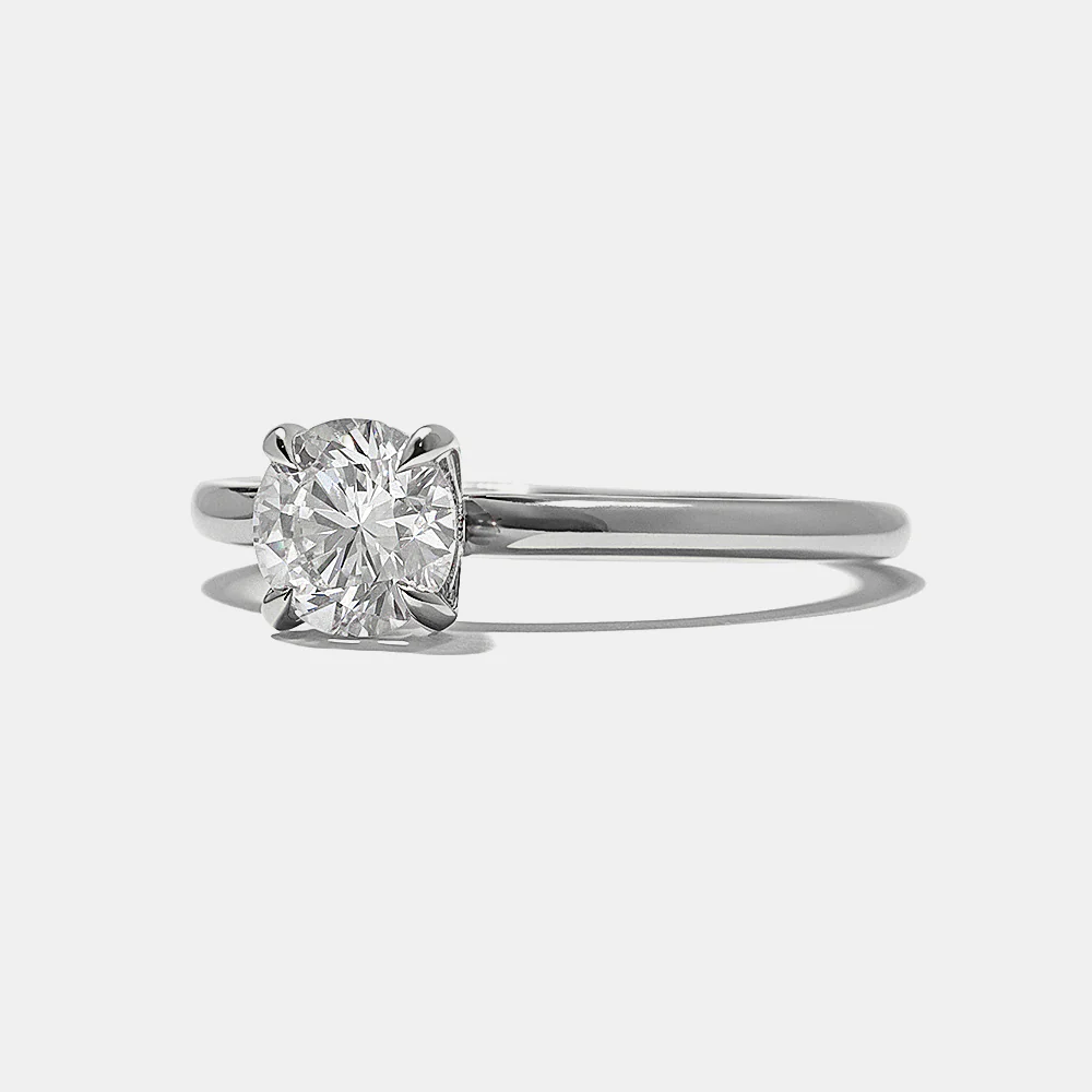 Octavia Round Solitaire in Platinum - Image 3