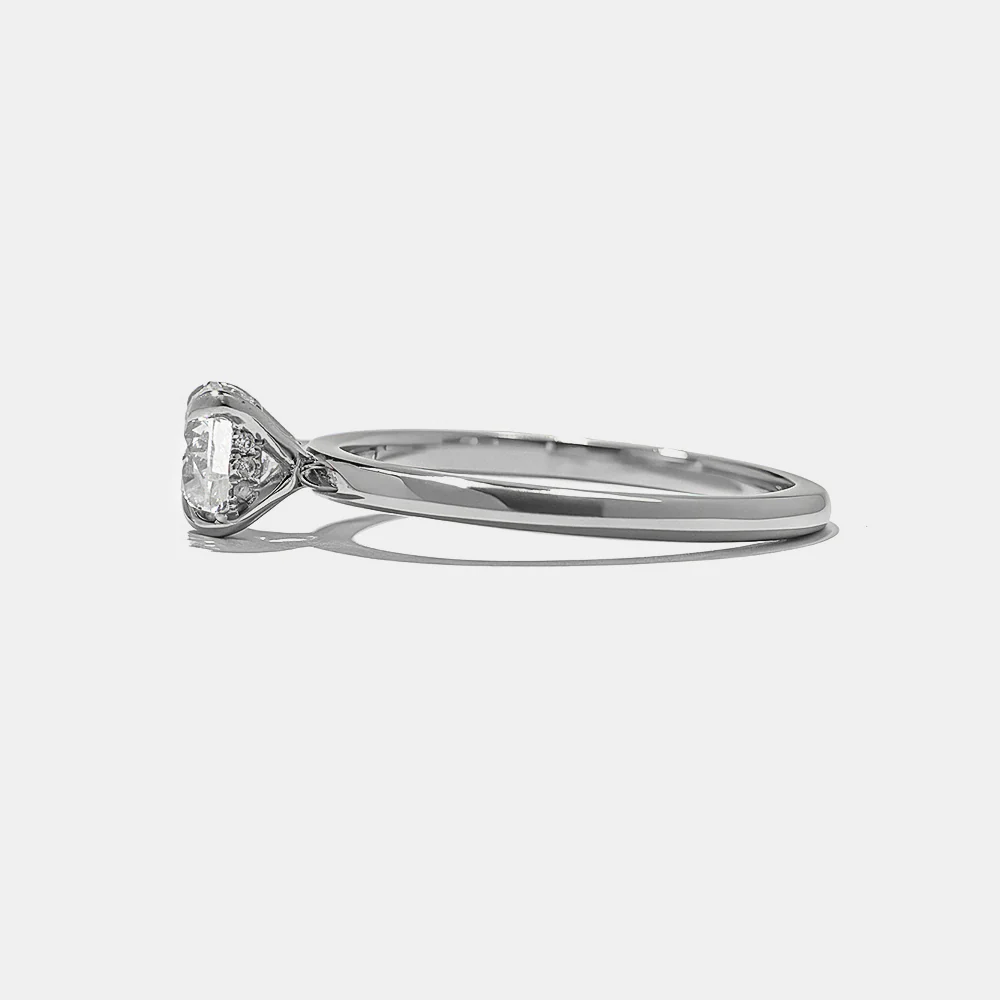 Octavia Round Solitaire in Platinum - Image 4