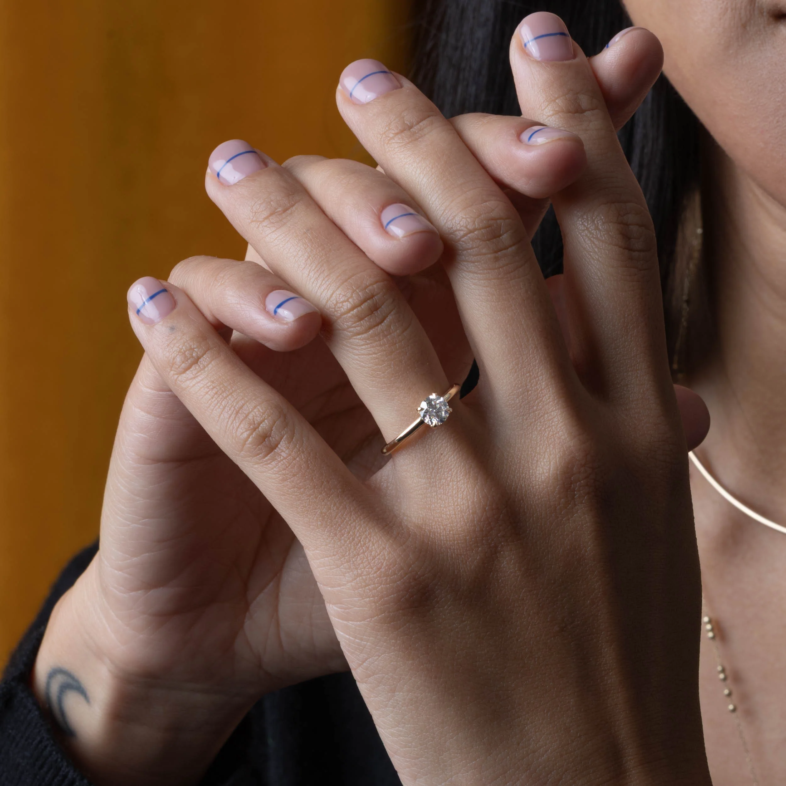 Octavia Round Solitaire in Platinum - Image 2
