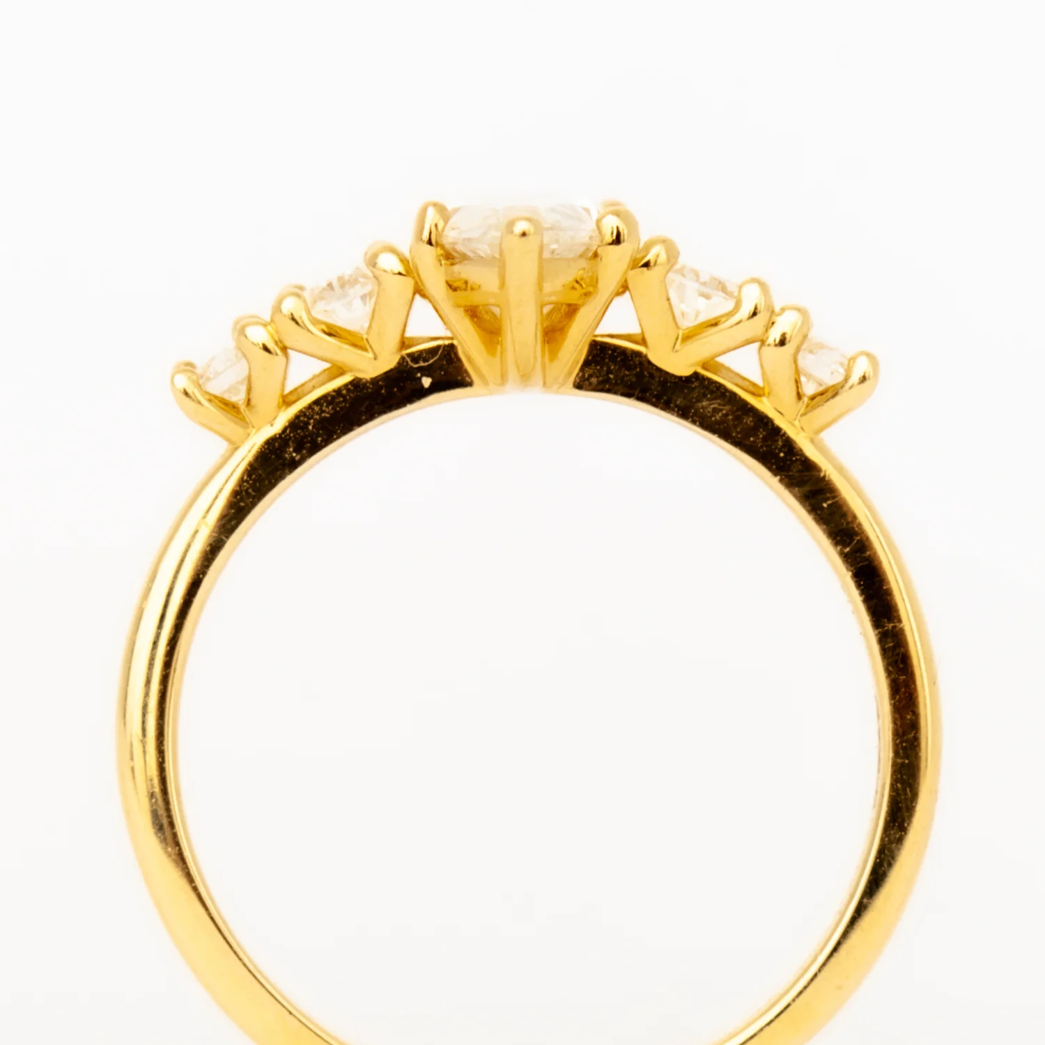 Pear Diamond Five-Stone Ring - Image 5