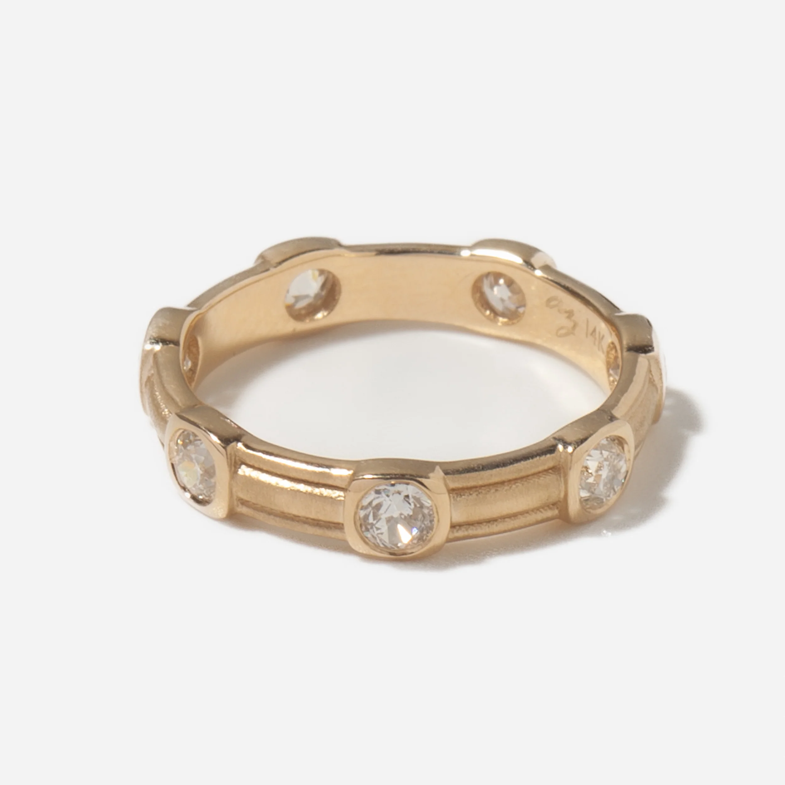 Petite Old Mine Cut Diamond Finley Ring