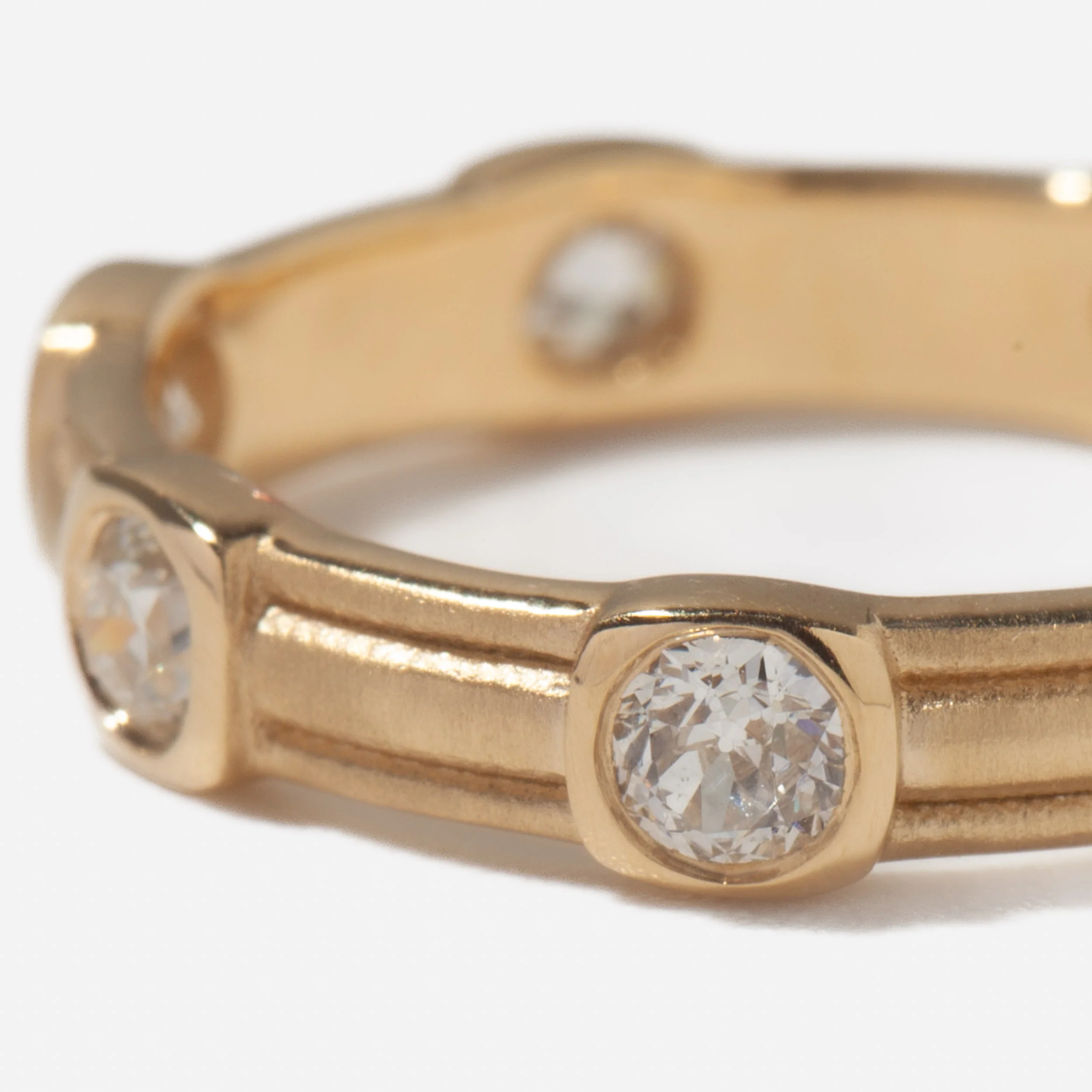 Petite Old Mine Cut Diamond Finley Ring - Image 3