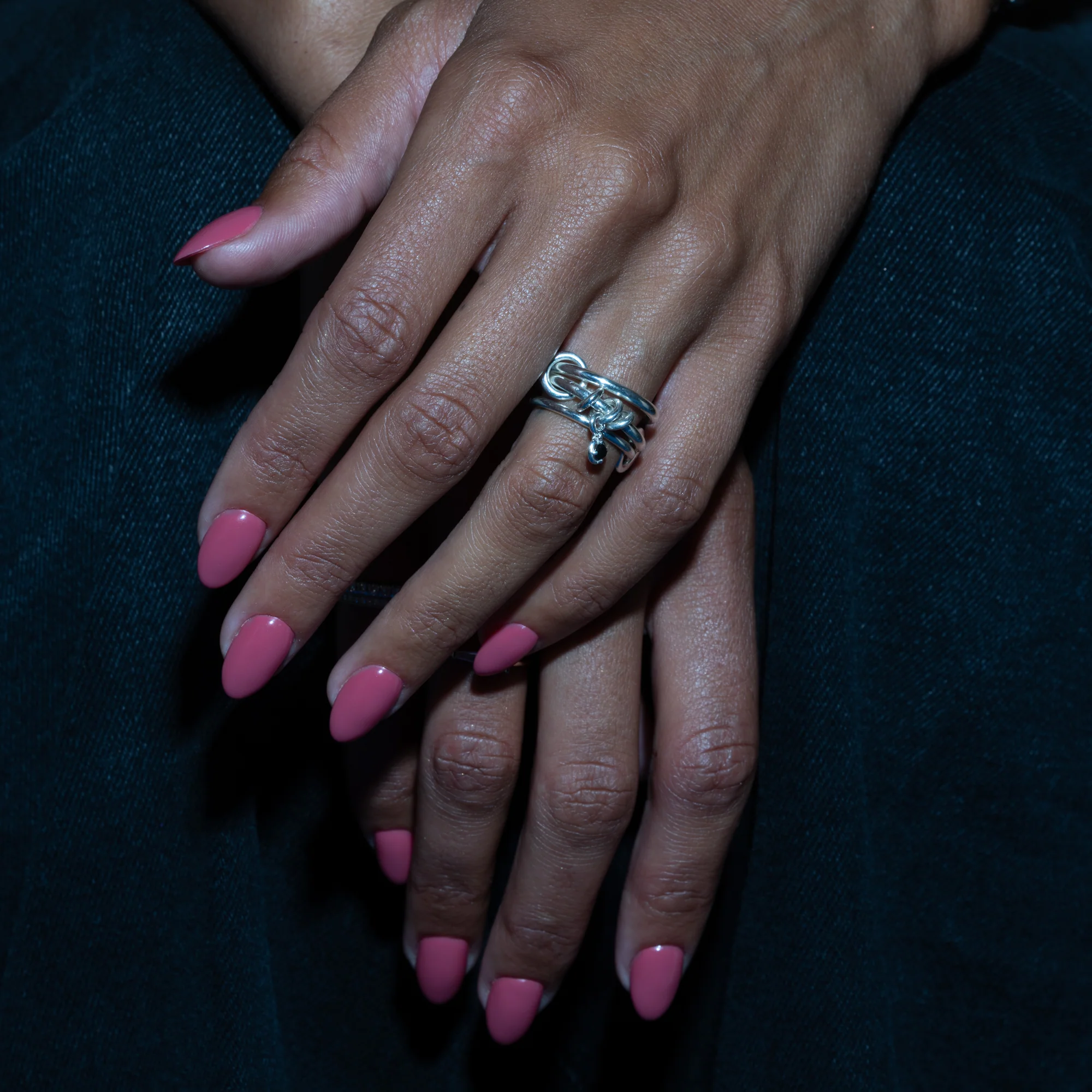 Piera Silver Noir Ring - Image 2