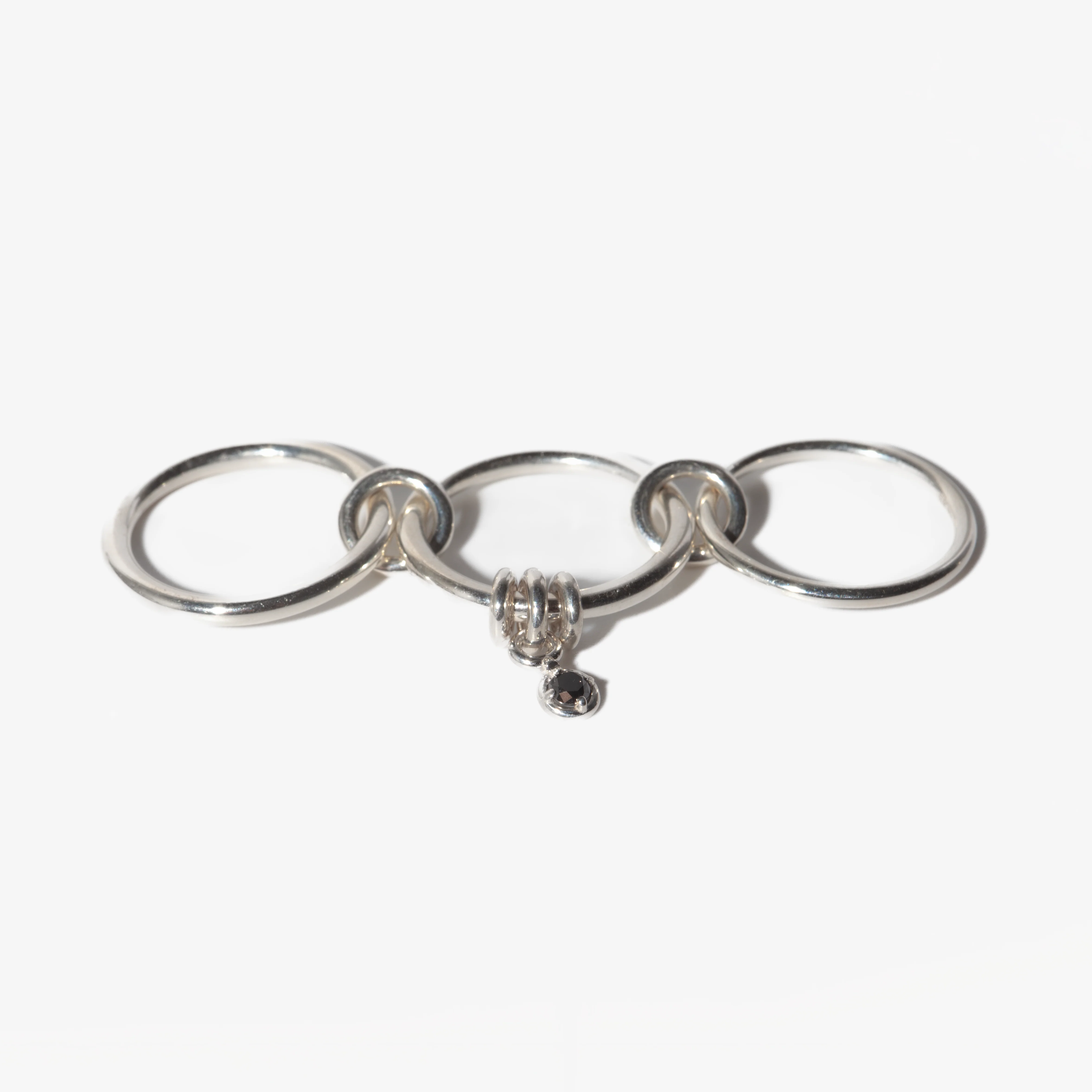 Piera Silver Noir Ring - Image 3