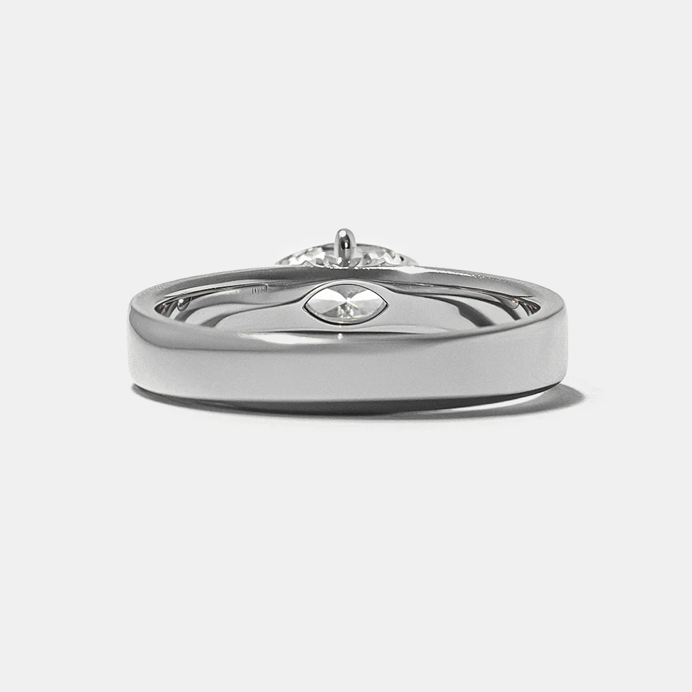 Presidio Marquise Solitaire in Platinum - Image 5