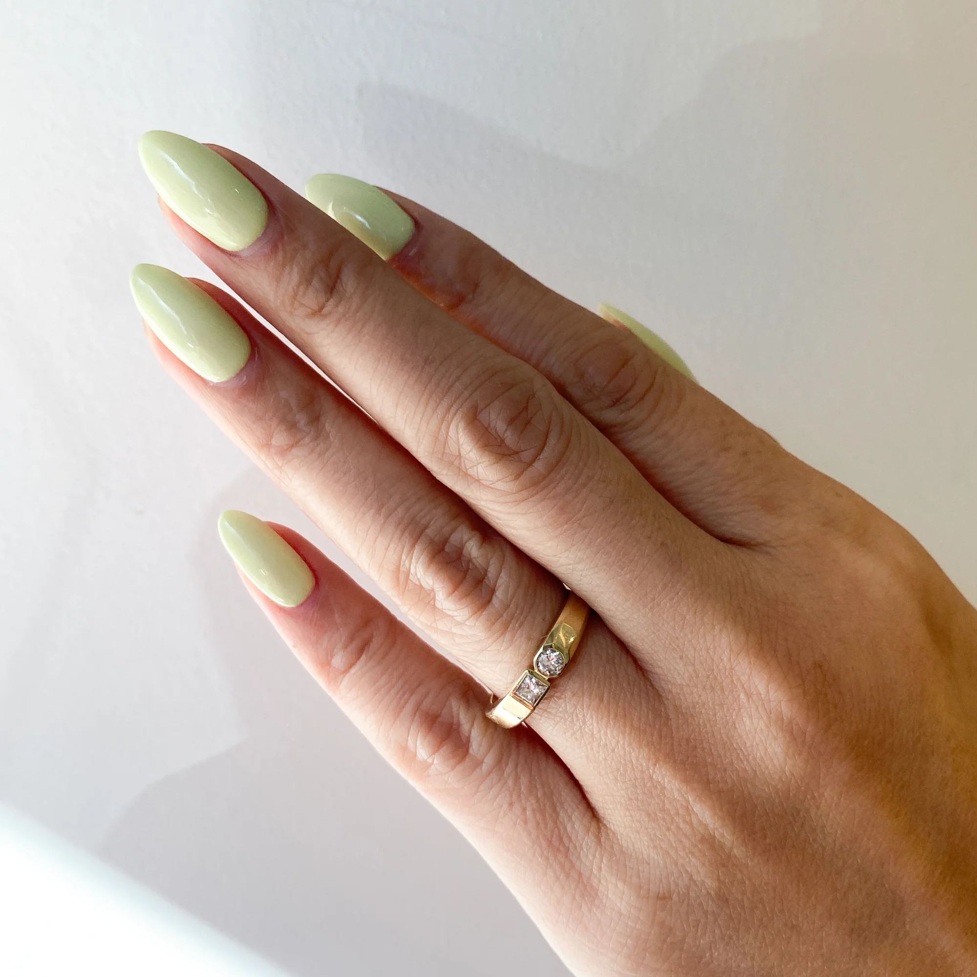 Princess Cut Diamond Dyad Signet Ring - Image 2
