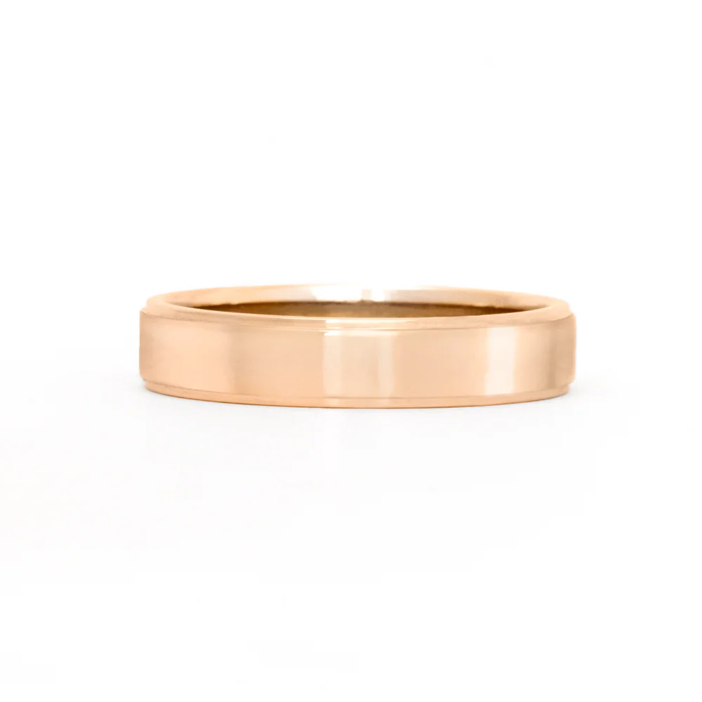 Ridge 4mm Polished Band - Image 2