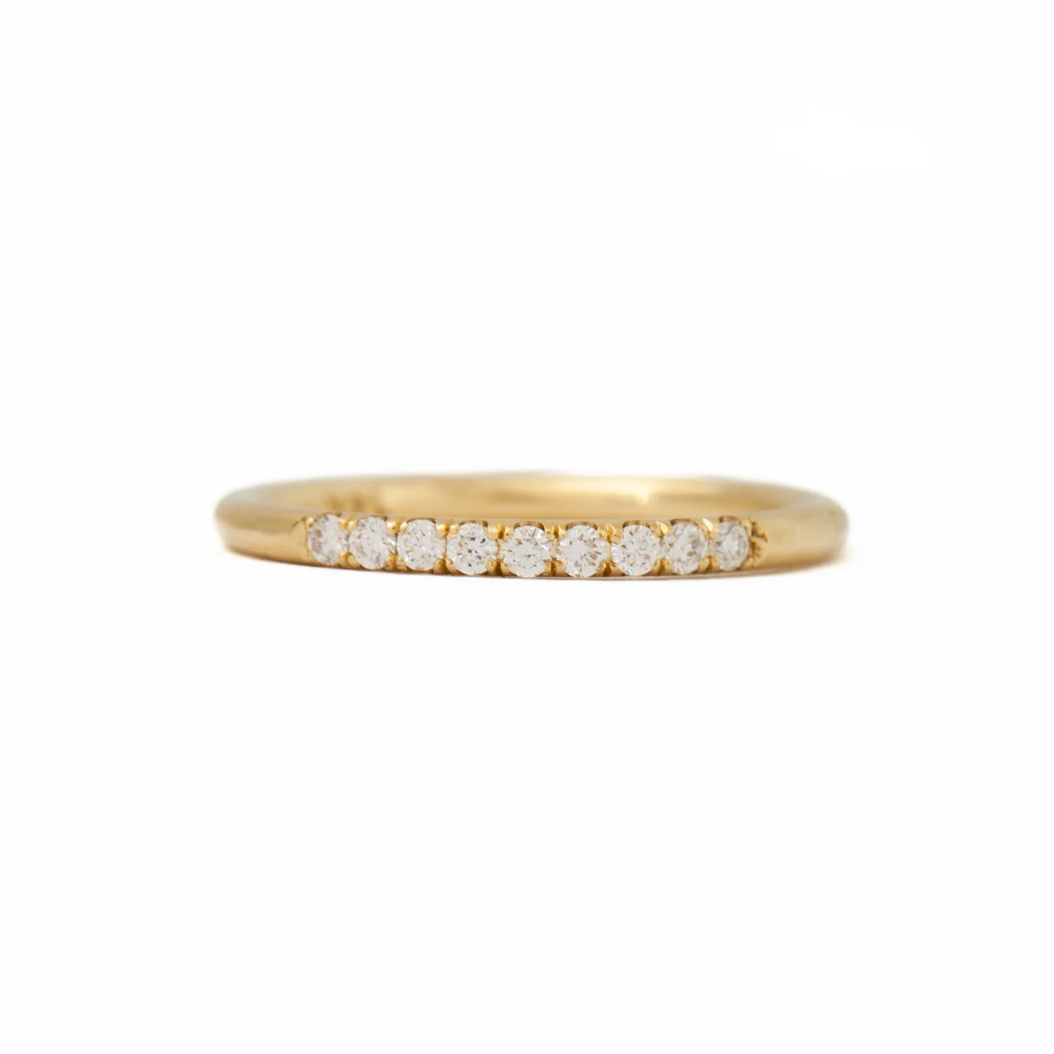 Round Semi Pave Band