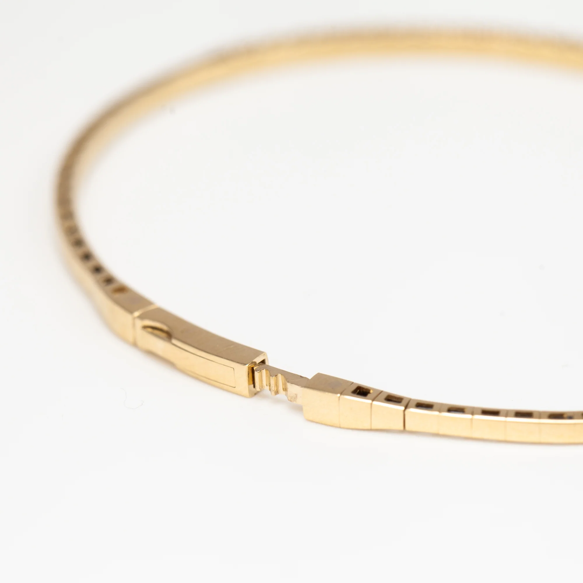Ruby & White Diamond Flexible-Fit Bangle - Image 3
