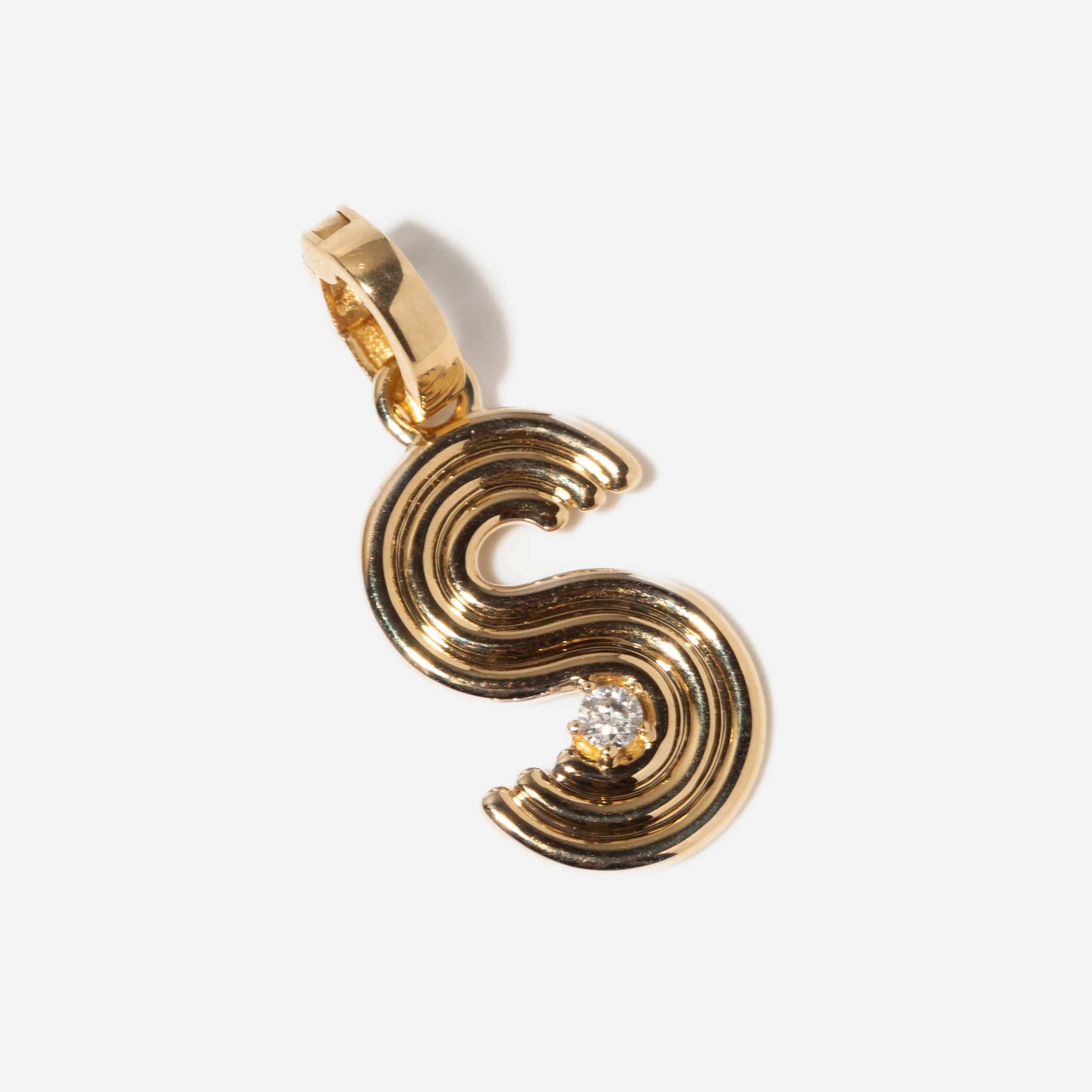 Groovy Diamond Initial Charm - Image 15