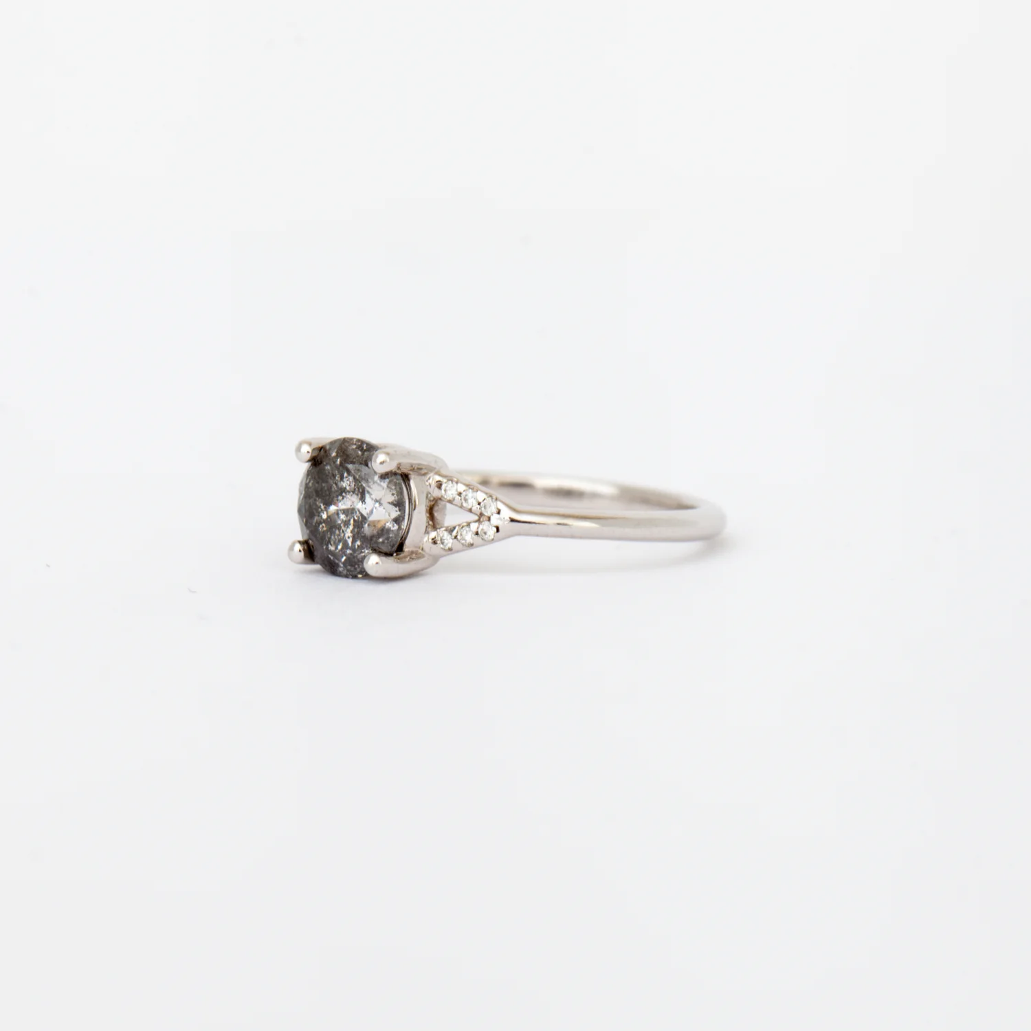 1.00ct Salt and Pepper Diamond Nova Ring - Image 5