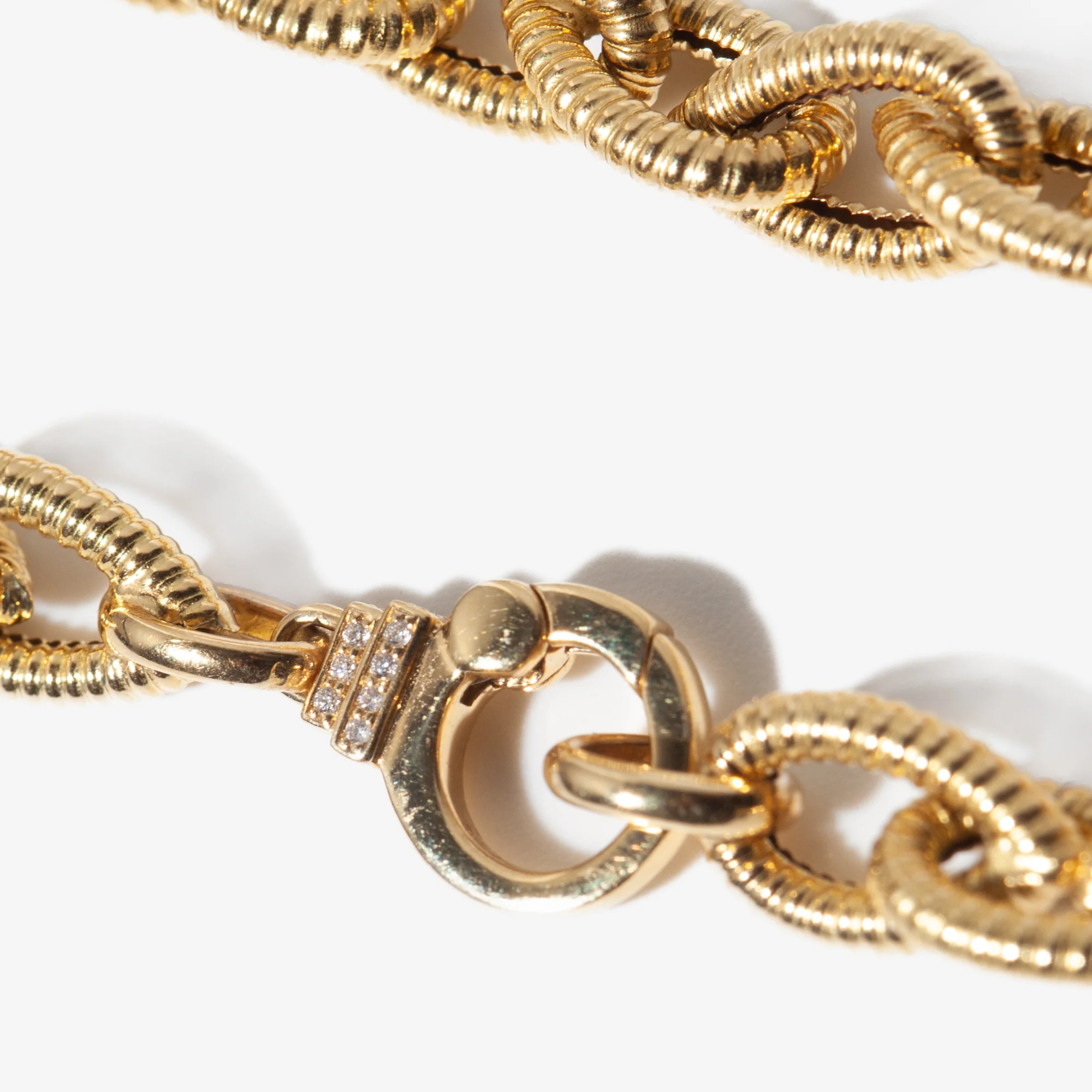 Textured Teardrop Chain Bracelet - Image 2