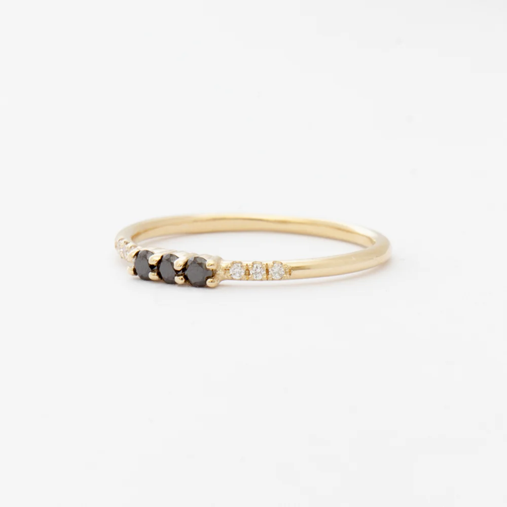 Three Black Diamond Equilibrium Ring - Image 3