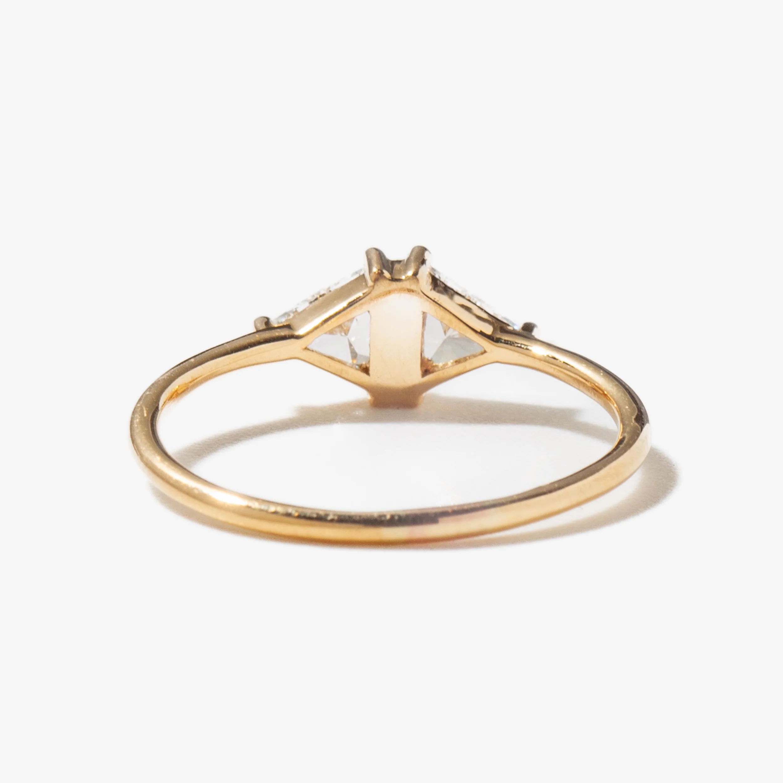 Vintage Diamond Triangle Ring - Image 5