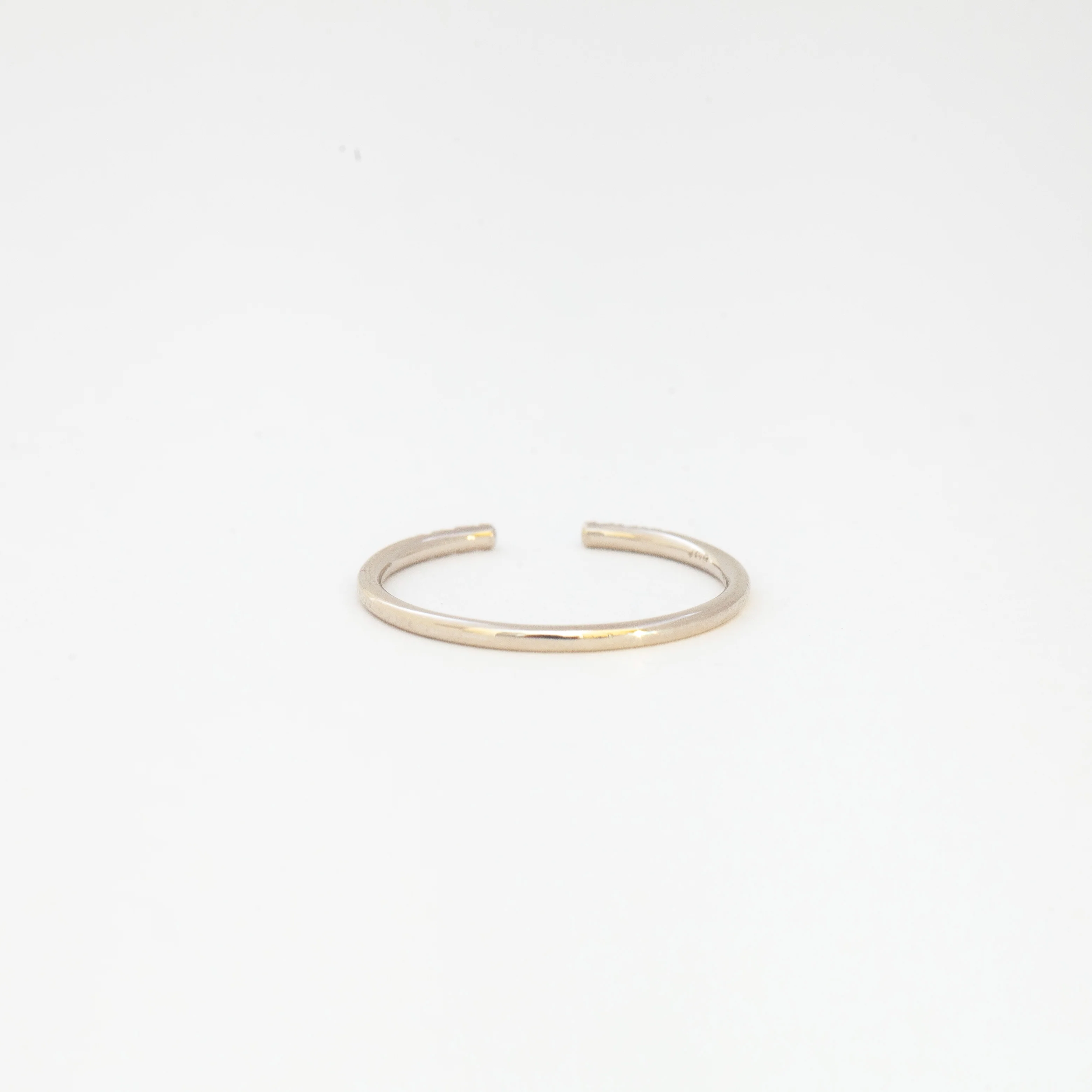White Diamond Equilibrium Cuff Ring - Image 4