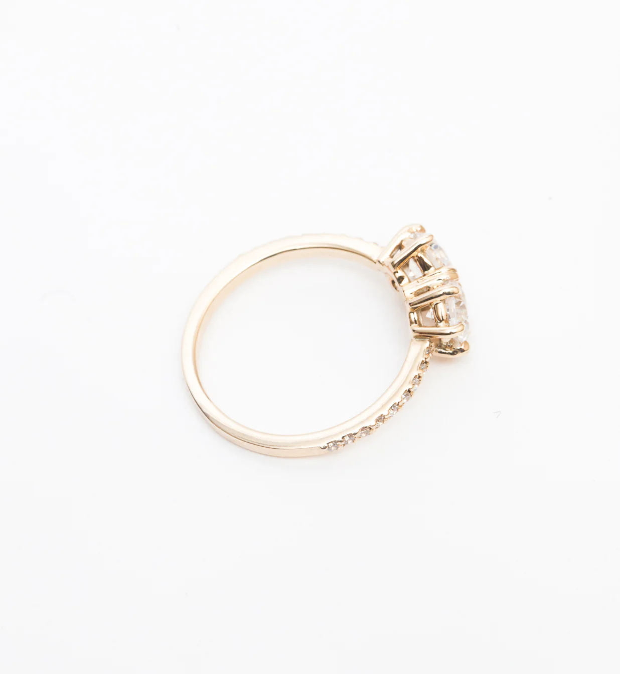 White Diamond Luna Ring - Image 5