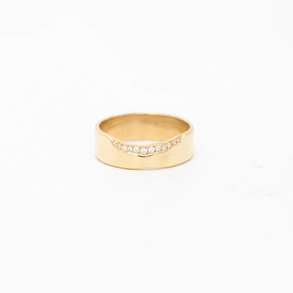 White Diamond Trail Ring