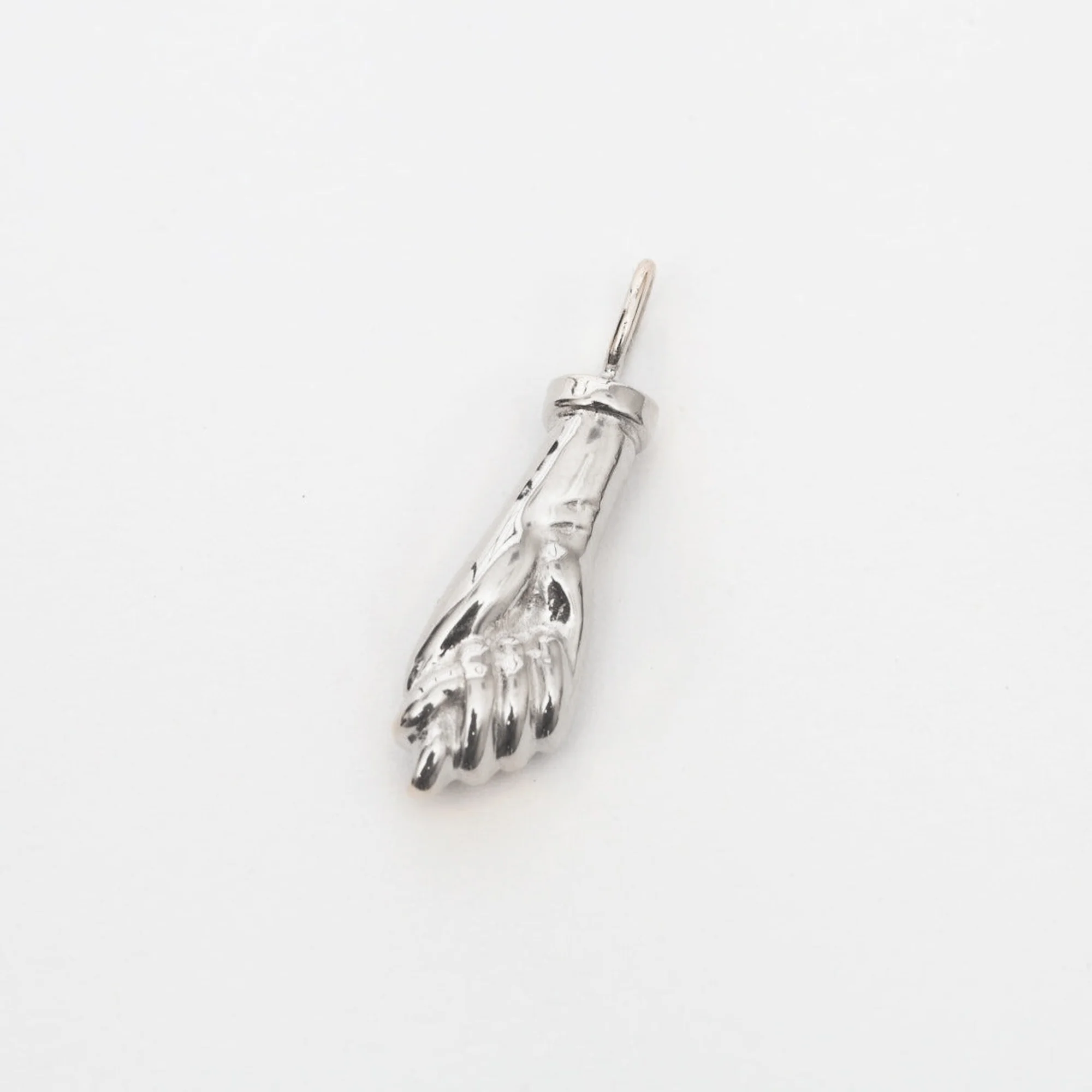 White Gold Figa Amulet